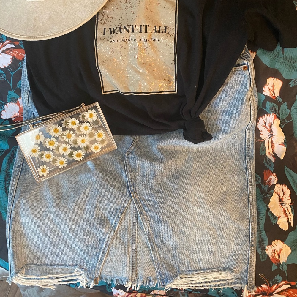 Jean Skirt by Abercrombie & Fitch